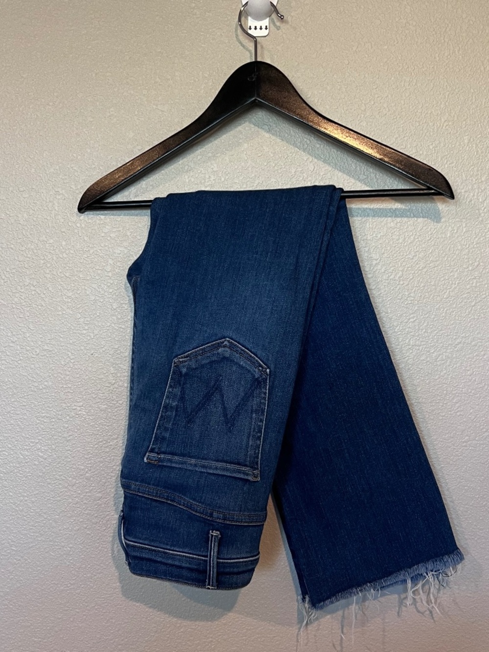 MOTHER The Hustler Ankle Fray Jeans in Home Movies - Size 26 - Inseam 25.5 inch
